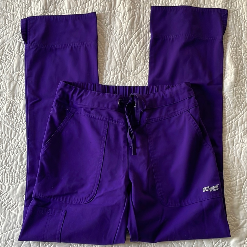 Dark purple greys anatomy scrubs